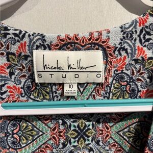 Nicole Miller Studio Multicolor Patterned Top